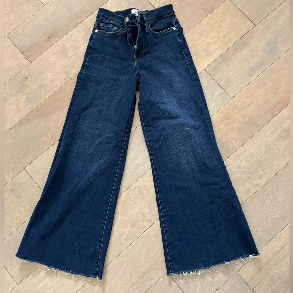 Frame Denim Le Palazzo Crop size 26 wide leg - majesty wash